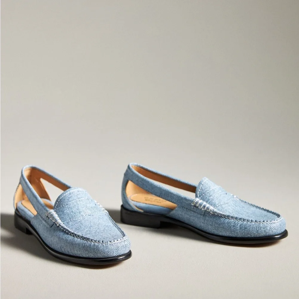 New  Anthropologie x GH Bass Whitney loafers 7.5